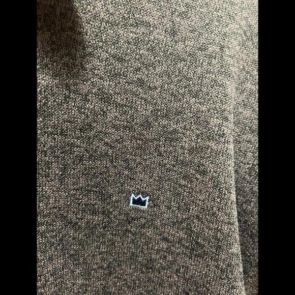 Crown & Ivy  Mens Large 1/4 Quarter Zip Pullover Brown EUC - Picture 3 of 4